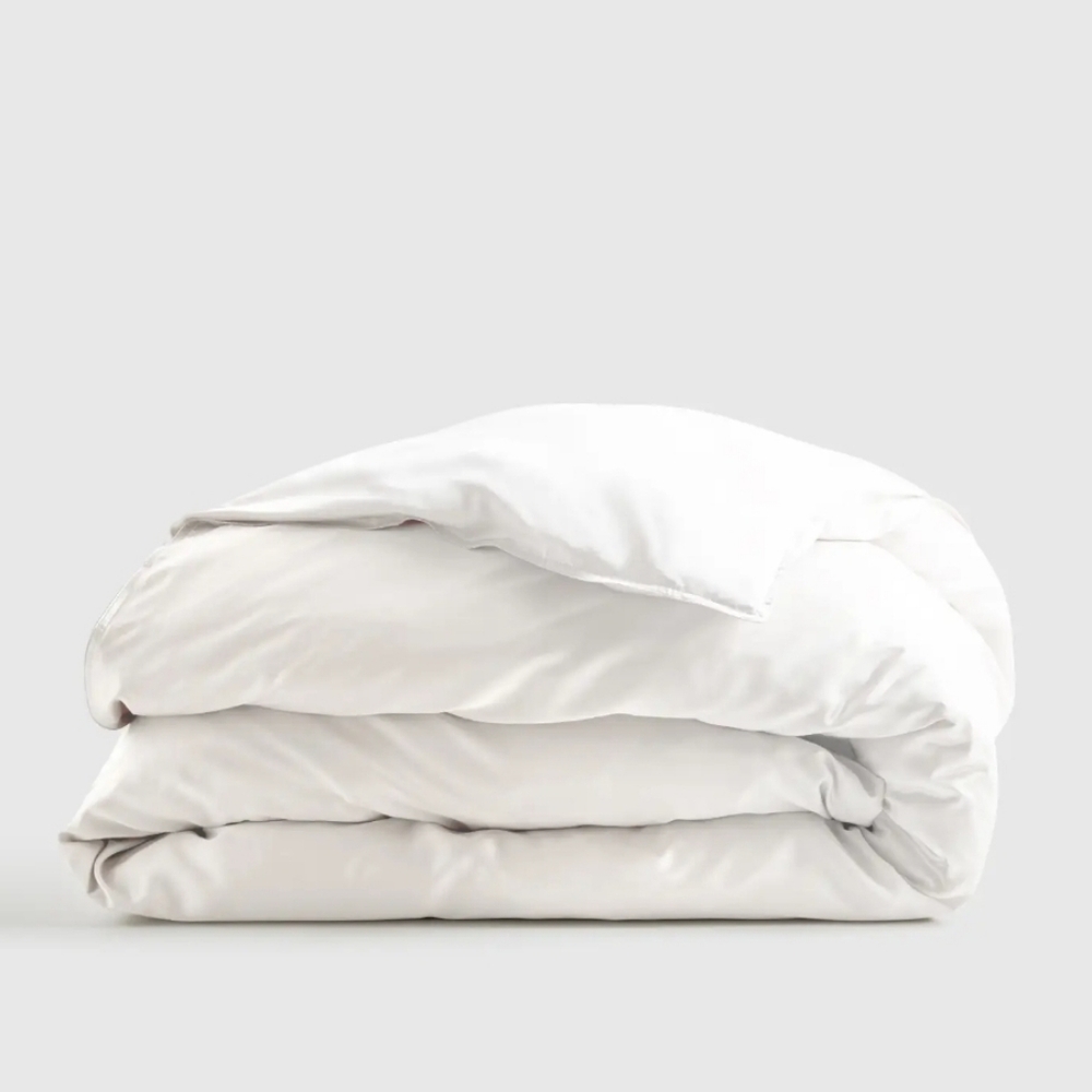 Quince 100% Organic White Bamboo Duvet Cover! King/ Cal King (329)